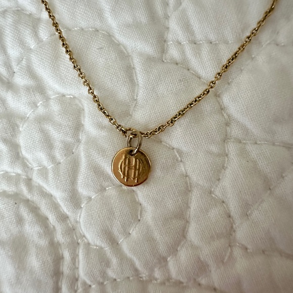 House of Harlow Large Black Gold Sunburst Necklace - Picture 6 of 8